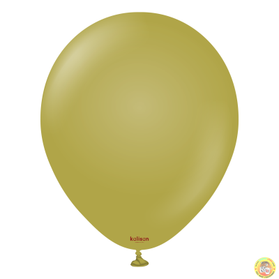 Големи кръгли балони Kalisan 18" Retro Olive/ маслина 25бр., 8009