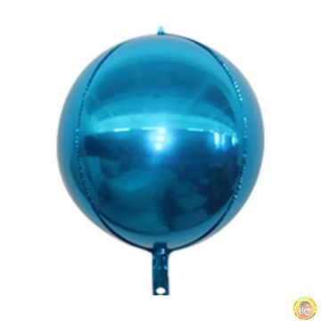 4D фолио балон сфера син, 24