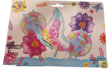 Комплект Балони Пеперуда/Цветя