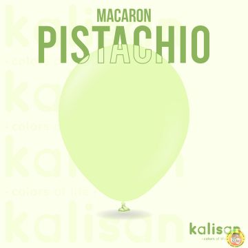 Малки кръгли балони Kalisan 5" Macaron Pistachio, 100бр., 