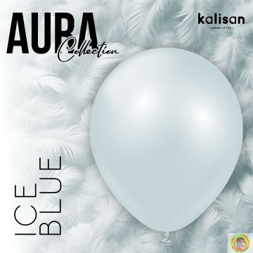 Кръгли балони Kalisan 12" Aura Ice Blue 50бр. 