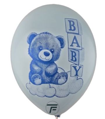 Балони с печат Мече-момче ,100бр./пак.