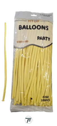 Моделиращи балони Tropic fire ПАСТЕЛ 100бр/пак. * D4, бонбонено жълто М9