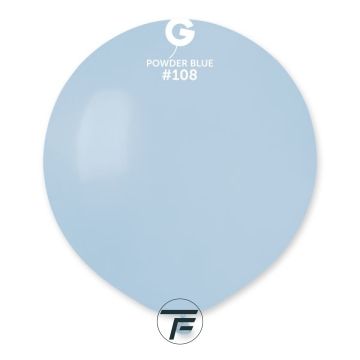 Балони пастел - Пудрено синьо / Powder blue, 48см, 25бр., G19 108