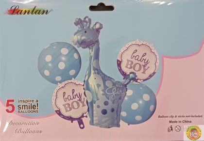 Комплект Балони фолио Baby BOY синьо /5 броя
