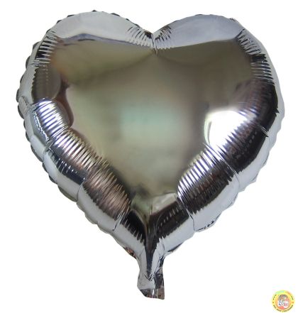 Балон фолио сърце сребро