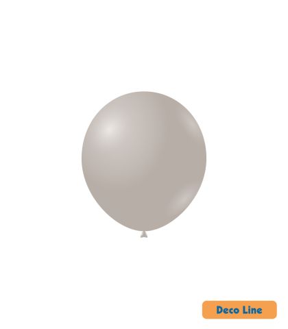 Kръгли балони пастел Rocca - Decorator Line, Oyster Grey/Перлено сиво, 13см, 100бр., DLP5 246