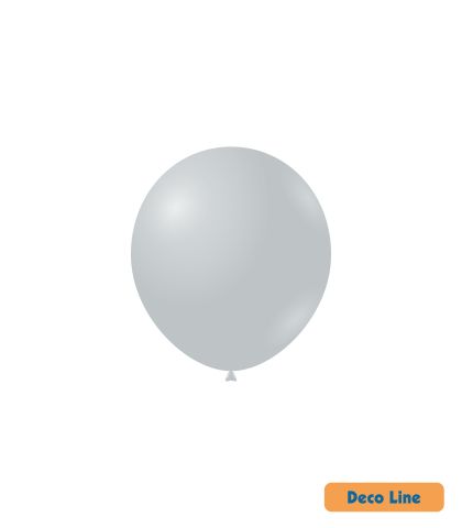 Kръгли балони пастел Rocca - Decorator Line, Anthracite Grey/Сив антрацит, 13см, 100бр., DLP5 215