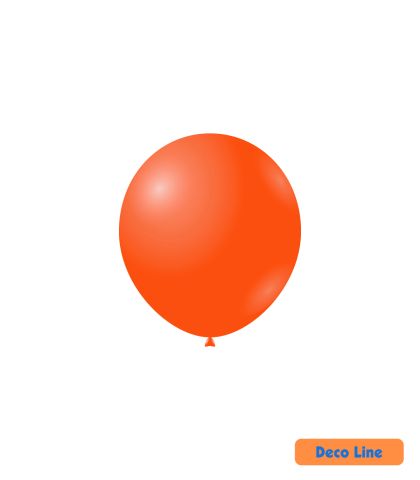 Kръгли балони пастел Rocca - Decorator Line, Mandarin Orange/Мандариново оранжево, 13см, 100бр., DLP5 202