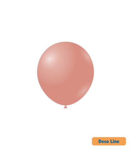 Kръгли балони пастел Rocca - Decorator Line, Clay Pink/Глинено розово, 13см, 100бр., DLP5 242
