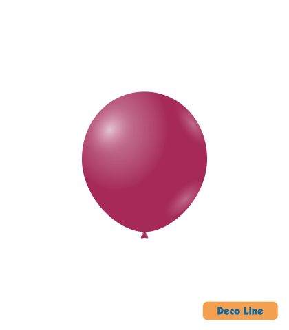 Kръгли балони пастел Rocca - Decorator Line, Deep Magenta/Наситена магента, 13см, 100бр., DLP5 218