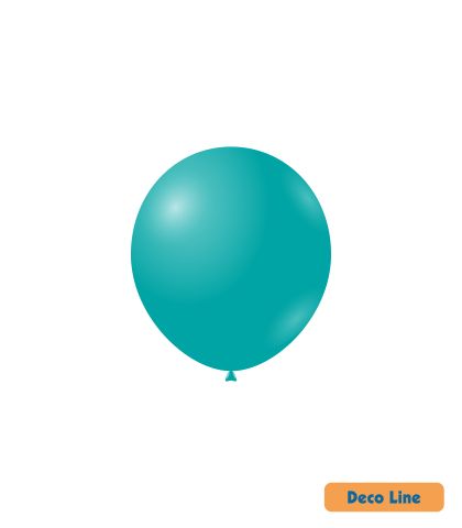 Kръгли балони пастел Rocca - Decorator Line, Turquoise/Тюркоаз, 13см, 100бр., DLP5 222