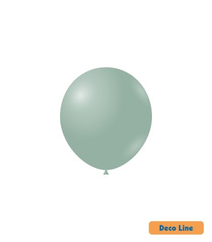 Kръгли балони пастел Rocca - Decorator Line, Dusty Green/Прахово зелено, 13см, 100бр., DLP5 259