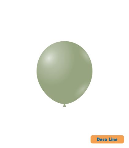 Kръгли балони пастел Rocca - Decorator Line, Sage Green/Салвия зелено, 13см, 100бр., DLP5 219