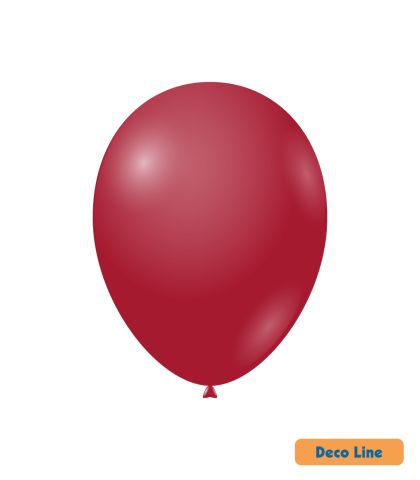 Балони пастел Rocca - Decorator Line, Ruby Red/Рубинено червено, 30см, 50бр., DLP12 232
