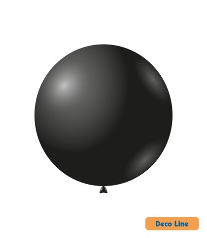 Балони пастел Rocca - Decorator Line, Onyx Black/Черен Оникс, 45см, 20бр., DLP18 214