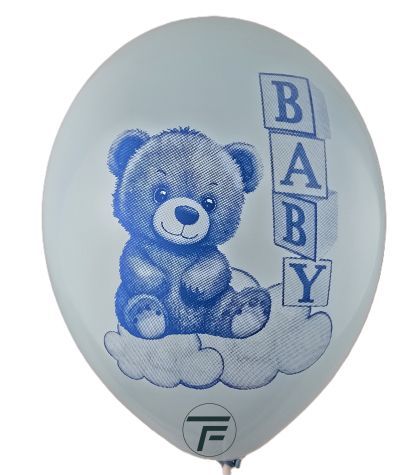 Балони с печат Мече-момче ,100бр./пак.