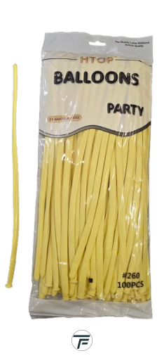 Моделиращи балони Tropic fire ПАСТЕЛ 100бр/пак. * D4, бонбонено жълто М9