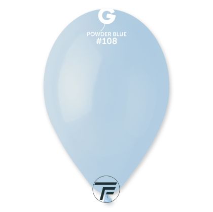 Балони пастел Gemar - Пудрено синьо / Powder Blue, 26см, 100бр., G90 108