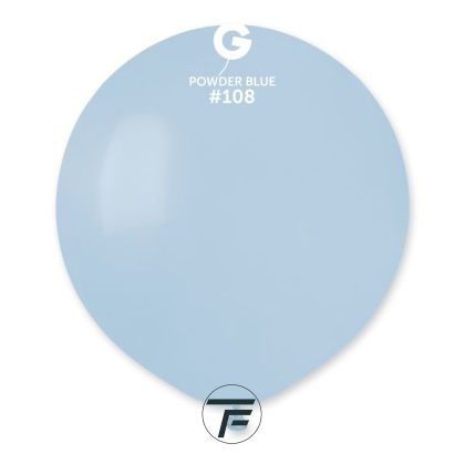 Балони пастел - Пудрено синьо / Powder blue, 48см, 25бр., G19 108