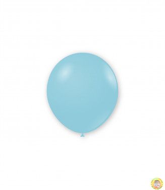 Малки кръгли балони пастел- бебешко синьо, 13см, 100бр., AM50 39