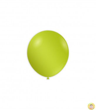 Малки кръгли балони металик- лимоново зелен, 12см, 100бр.