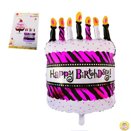  Балон торта Happy Birthday /фолио/