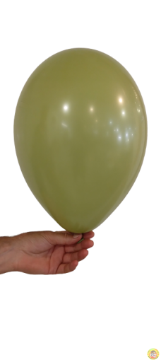 Балони пастел ROCCA - Маслиненозелено / Olive Green, 26см, 100бр., G90 98