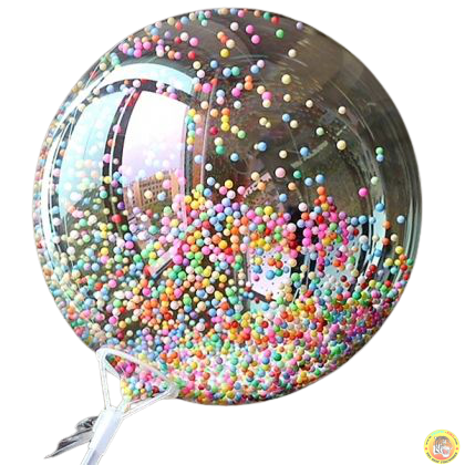 Прозрачен бъбъл/bubble балон, 18