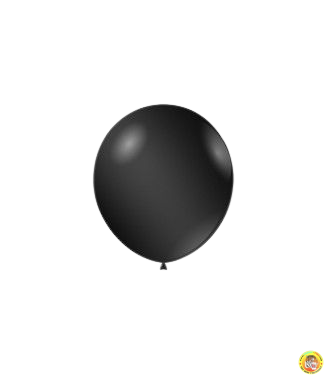 Малки кръгли балони металик - черно, 12см, 100бр., AM50 79