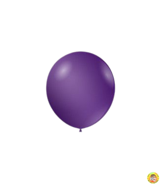 Малки кръгли балони металик - виолетово лилаво, 12см, 100бр., AM50 72