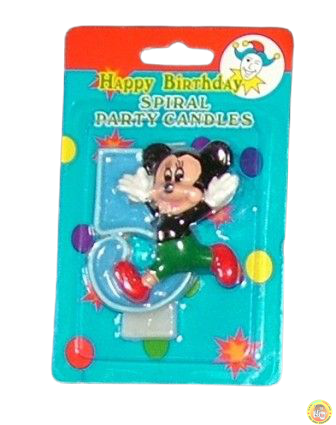 Свещичка за рожден ден Мики Маус 5