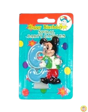 Свещичка за рожден ден Мики Маус 9