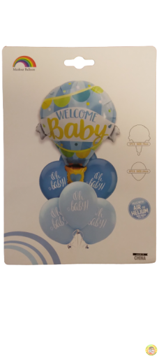 Комплект балони фолио и латекс синьо Baby /7 броя/