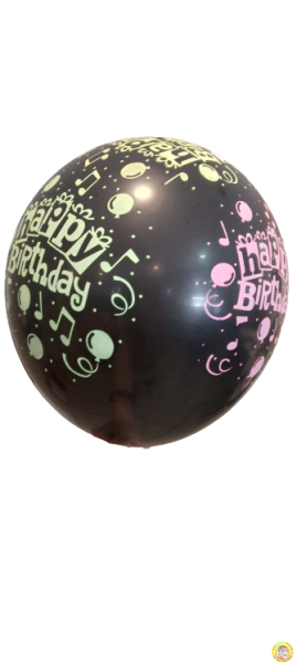 Балони латекс  с печат Happy Birthday, 100броя