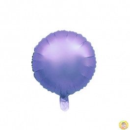 Балон - кръгъл /фолио/, металик, лилав, 18