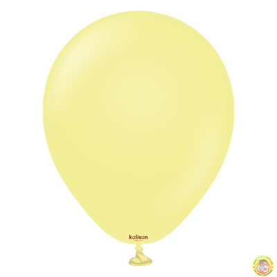 Малки кръгли балони Kalisan 5" Macaron Yellow/ жълто, 100бр., 3005