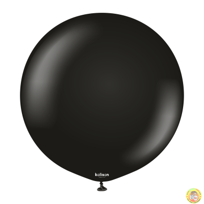 Големи кръгли балони Kalisan 18" Standard Black/ черно, 25бр., 2332
