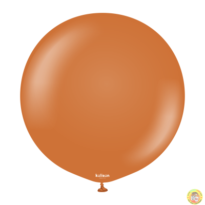 Големи кръгли балони Kalisan 18" Standard Caramel Brown/ карамелено кафяво, 25бр., 2346