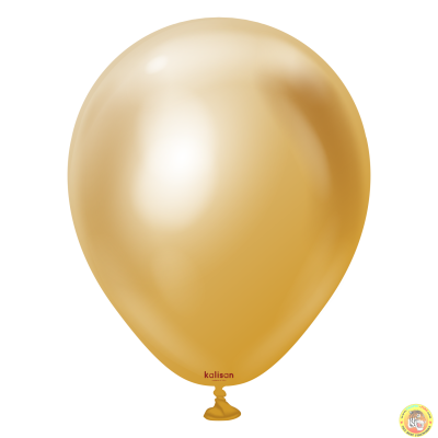 Малки кръгли балони Kalisan 5" Mirror Gold/ злато 100бр., 5001
