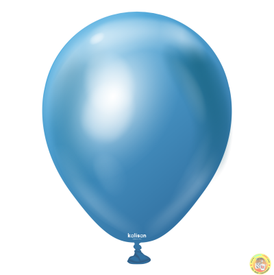 Малки кръгли балони Kalisan 5" Mirror Blue/ синьо 100бр., 5005