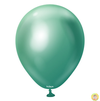 Малки кръгли балони Kalisan 5" Mirror Green/ зелено 100бр., 5006