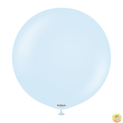 Големи кръгли балони Kalisan 18" Macaron Baby Blue/ бебешко синьо, 25бр., 3007