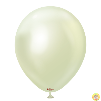 Кръгли балони Kalisan 12" Mirror Green Gold/ зелено злато 50бр., 5012