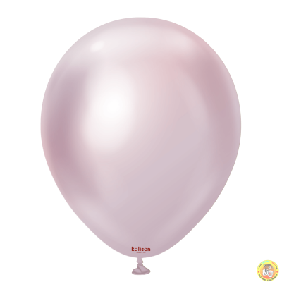 Кръгли балони Kalisan 12" Mirror Pink Gold/ св. розово злато 50бр., 5013