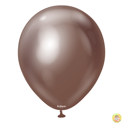 Кръгли балони Kalisan 12" Mirror Chocolate/ шоколад 50бр., 5014