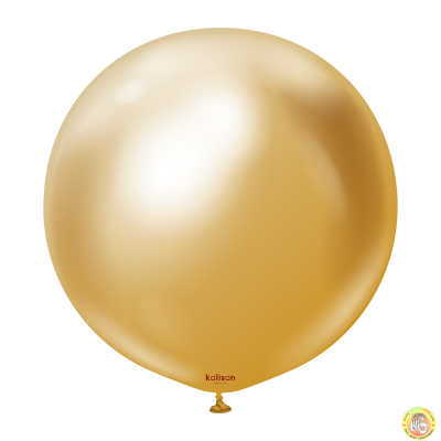 Големи кръгли балони Kalisan 18" Mirror Gold/ злато 25бр., 5001