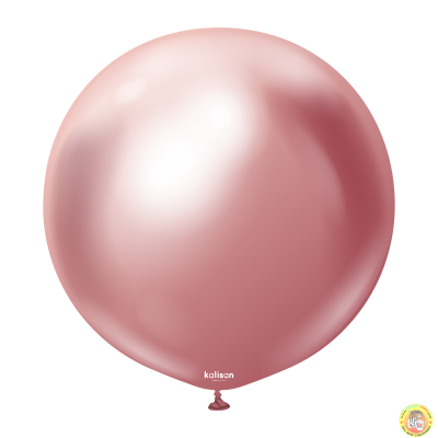 Големи кръгли балони Kalisan 18" Mirror Pink/ розово 25бр., 5003