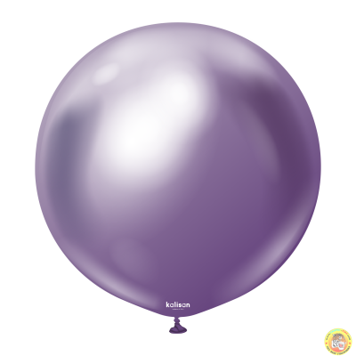 Големи кръгли балони Kalisan 18" Mirror Violet / виолетово 25бр., 5004