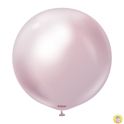 Големи кръгли балони Kalisan 18" Mirror Pink Gold/ св. розово злато 25бр., 5013